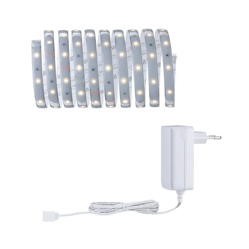 Markenware Paulmann MaxLED 250 Basisset 3m Warmweiß IP44 Protect Cover 2700K 12W 230/24V Silber