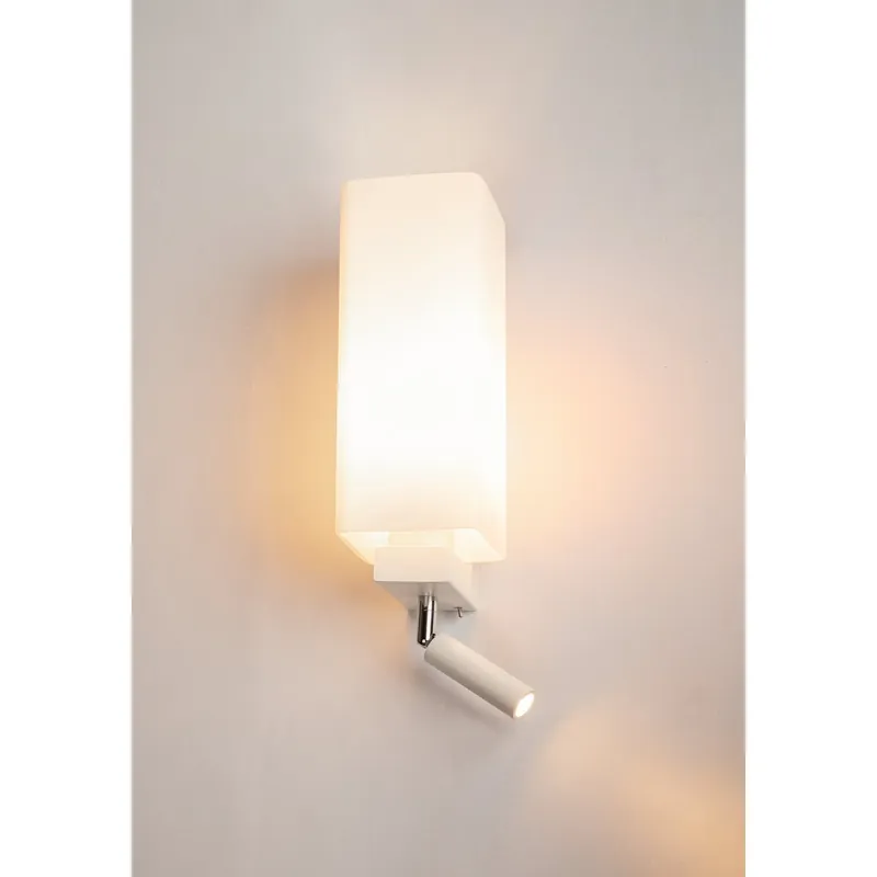 Ausverkauf SLV QUADRASS SPOT Indoor Wandaufbauleuchte mit LED Spot und E27 Fassung, weiß
