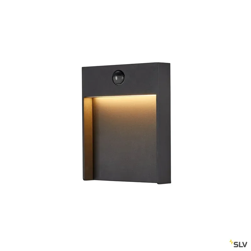 SLV FLATT SENSOR Outdoor LED Wandaufbauleuchte 3000K IP65 anthrazit Neue Ware