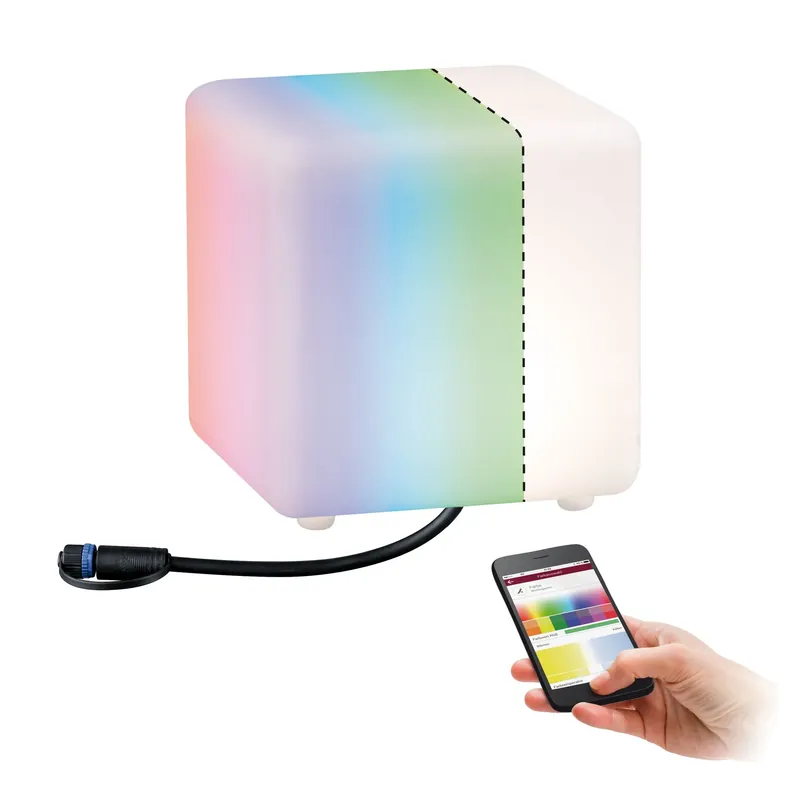 Finale Aktion Paulmann Plug & Shine Lichtobjekt Cube RGBW Smart Home Zigbee 2,8W 24V