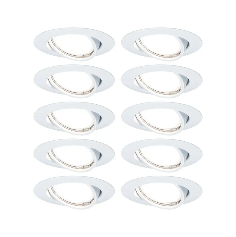 Paulmann Einbauleuchte LED Base rund max. 10x10W GU10 Weiß Schnäppchen