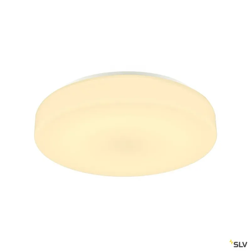 SLV LIPSY 40 Drum CW, LED Outdoor Wand- und Deckenaufbauleuchte, weiß, IP44 3000/4000K Highlight