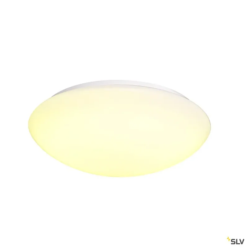 Schneller Versand SLV LIPSY 50 Dome, LED Outdoor Wand- und Deckenaufbauleuchte, weiß, IP44, 3000/4000K
