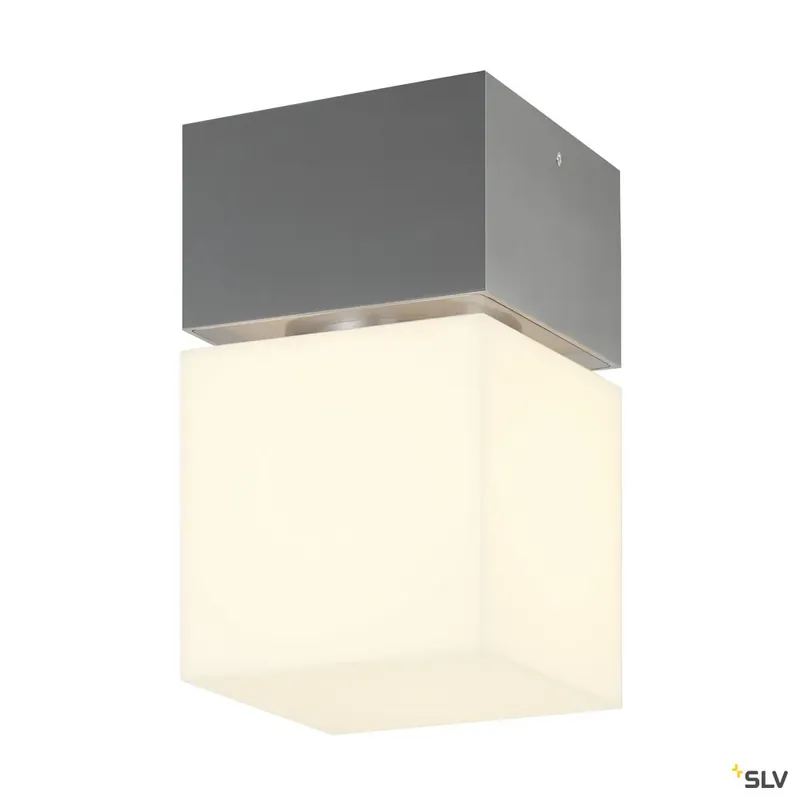 Abverkauf SLV SQUARE C LED, LED Outdoor Deckenaufbauleuchte, IP44, Edelstahl 316, 3000K