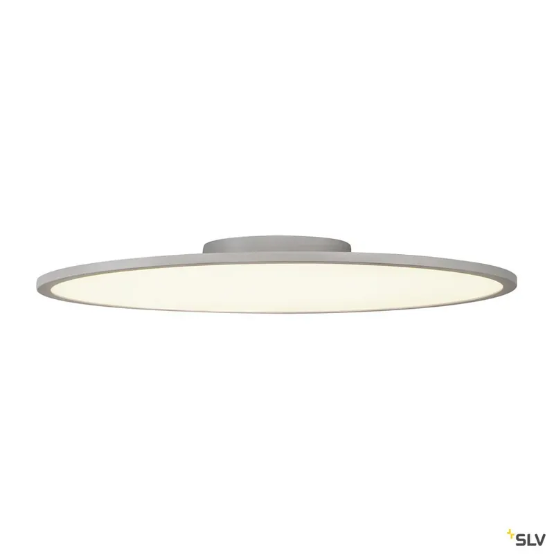 Markenware SLV PANEL 60 rund, LED Indoor Deckenaufbauleuchte, silbergrau, 4000K