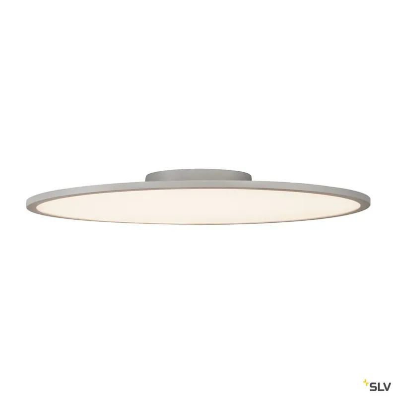 Preisreduziert SLV PANEL 60 rund, LED Indoor Deckenaufbauleuchte, silbergrau, 3000K