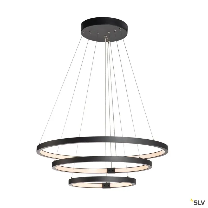 Preisknaller SLV ONE TRIO DALI Indoor LED Pendelleuchte schwarz