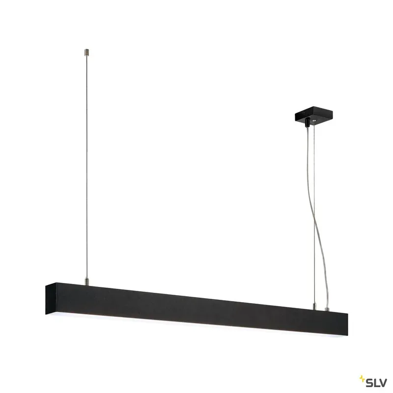 Heißes Angebot SLV GLENOS Pendelleuchte, mattschwarz, 1m, 52W, 4000K
