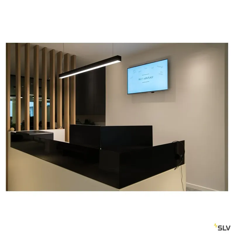 Angebot SLV GLENOS Pendelleuchte, mattschwarz, 1m, 52W, 3000K