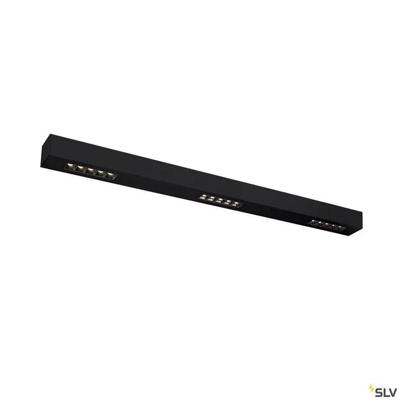Neu SLV Q-LINE CL, LED Indoor Deckenaufbauleuchte, 1m, BAP, schwarz, 4000K