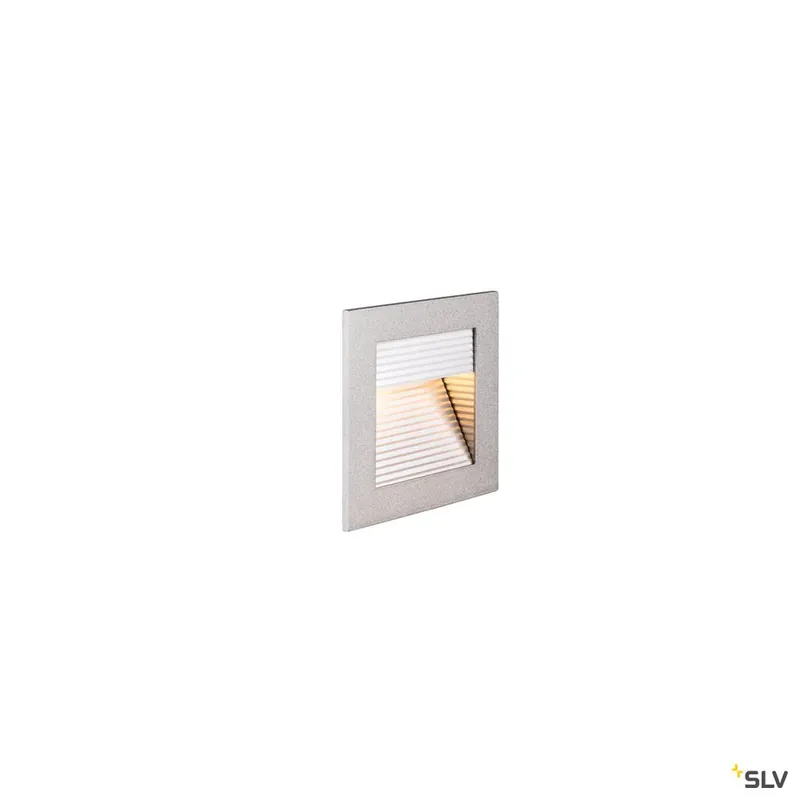 SLV FRAME LED 230V CURVE, LED Indoor Wandeinbauleuchte, silber, 2700K Garantierte Lieferung