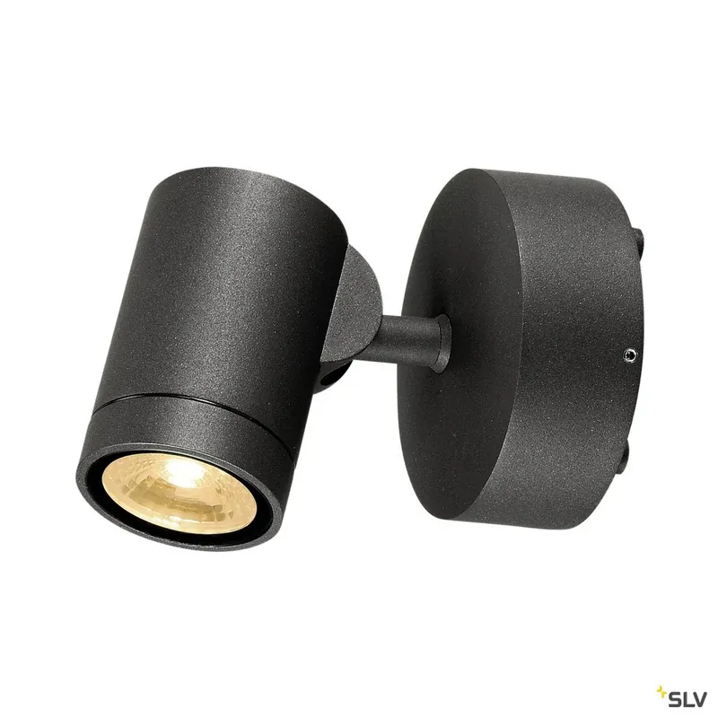 Rabatt SLV GUNNSY WALL Wandleuchte, sandy anthracithe, 8W LED, 3000K