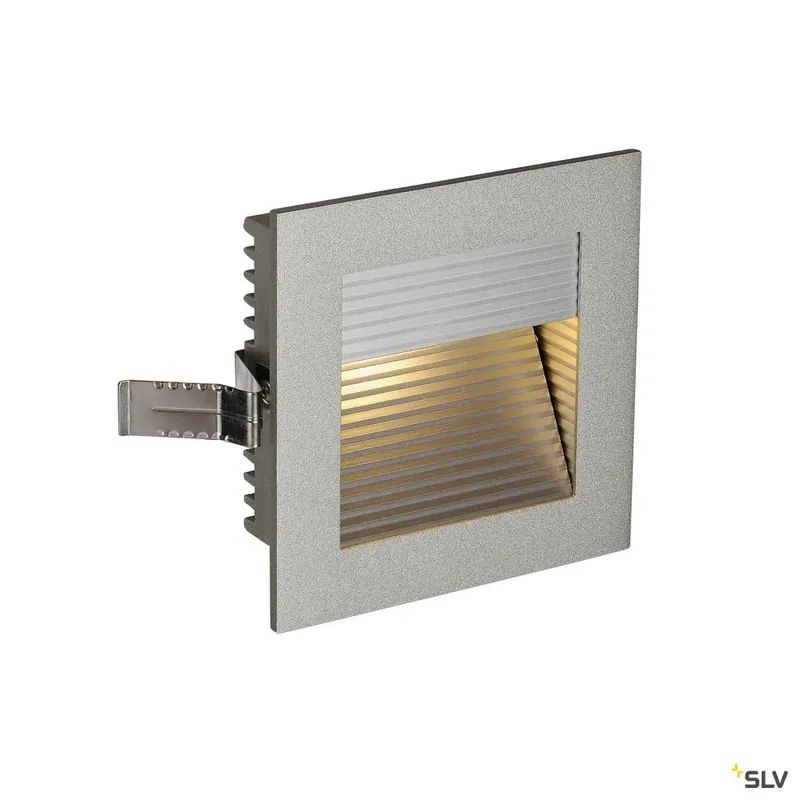 SLV Downlight / Deckeneinbaustrahler FRAME CURVE eckig grau warmweisse Begrenztes Angebot
