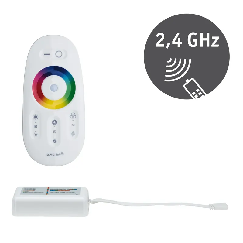 Günstig Paulmann Function MaxLED RGBW-Controller 2.4GHz 24V DC Fernbed max 144W Kunststoff