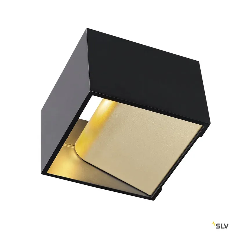 SLV LOGS IN LED Wandleuchte, schwarz/messing, 2000K-3000K Dim to Warm Top-Preis
