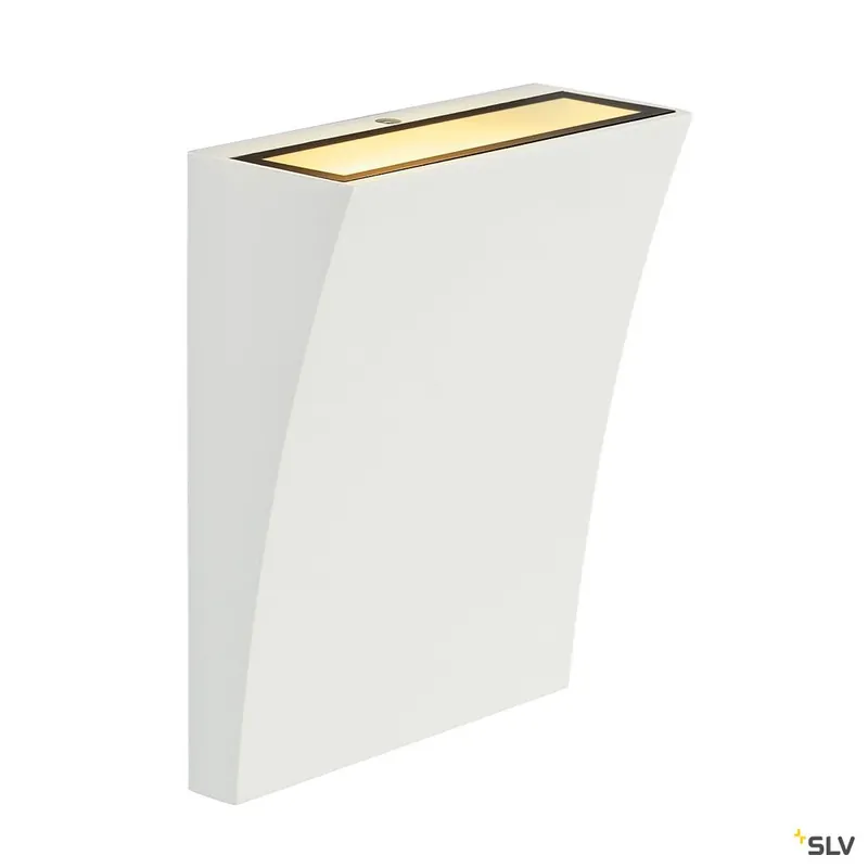 Jetzt Kaufen SLV DELWA WIDE LED Outdoor Wandleuchte, 3000K, 100°, weiss, IP44