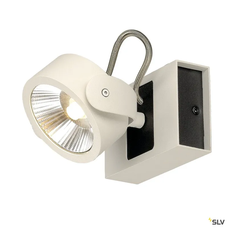 Bestseller SLV KALU LED 1 Wand- und Deckenleuchte, weiss/schwarz, 3000K, 60°