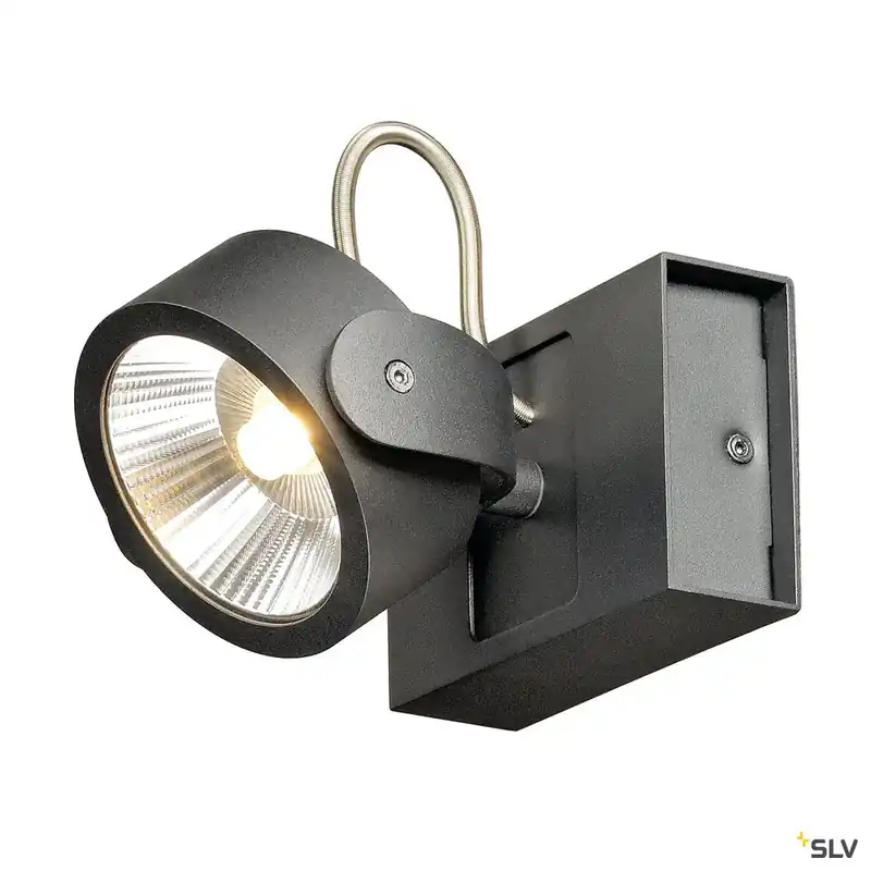 SLV KALU LED 1 Wand- und Deckenleuchte, schwarz, 3000K, 60° Must-Have