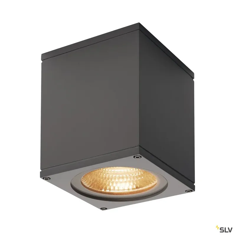 Rabatt SLV BIG THEO WALL, Outdoor Wandleuchte, Flood down, LED, 3000K, anthrazit, B/H/T 13/14/13,5 cm