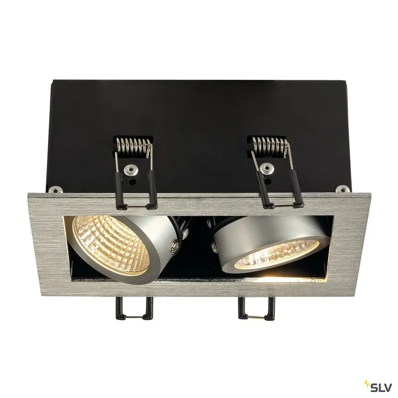 SLV KADUX LED DL Set, alu-brushed, 2x9W, 38°, 3000K, inkl. Treiber Preis Gesenkt