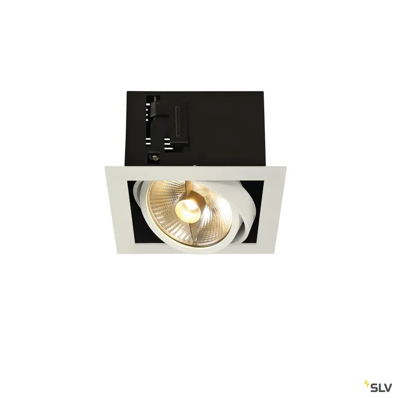 SLV KADUX 1 ES111 Downlight, eckig, mattweiss, max. 75W Meistverkauft