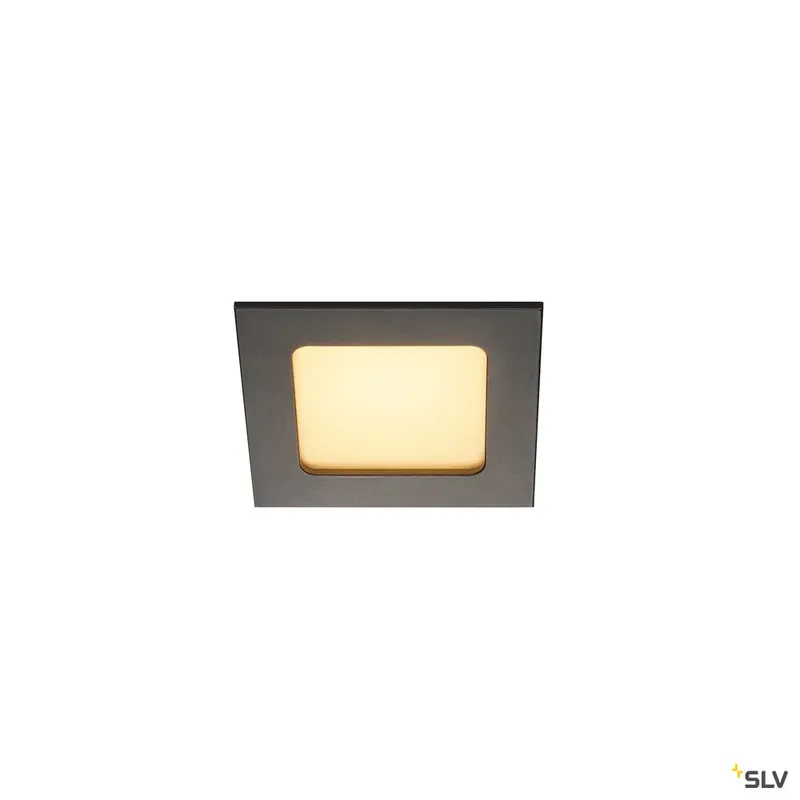 SLV FRAME BASIC, LED Set, Down- light, mattschwarz, 6W, 3000K, inkl. Treiber Sonderaktion