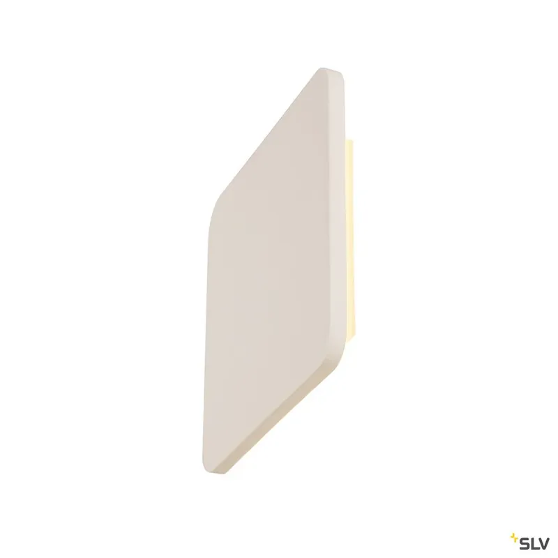 SLV PLASTRA SQUARE Wandleuchte, eckig, weisser Gips, 48 LED, 3000K Kostenfreie Lieferung
