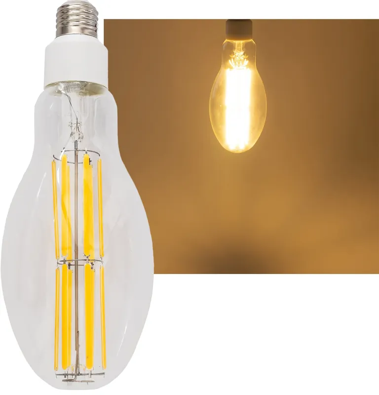 LED Filament-Lampe E27 30W "FHE-30" 4575lm, 2700K, warmweiß, ØxH 9x24cm Solange Der Vorrat Reicht