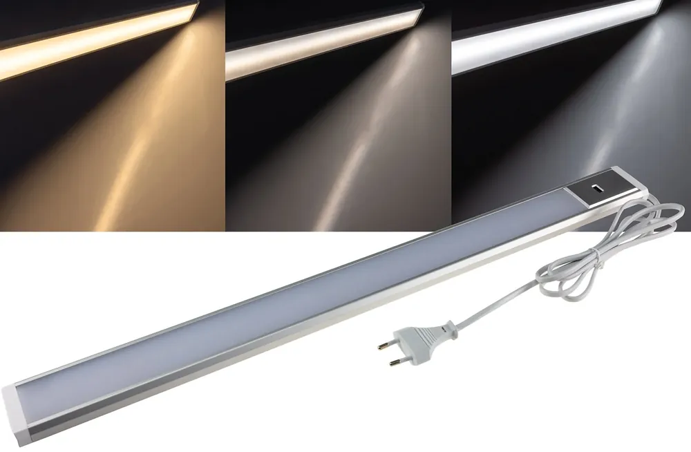 Mega-Angebot LED Unterbauleuchte "Comprido 600 CCT" 230V, 60cm, IR-Sensor, 3000k - 6500k