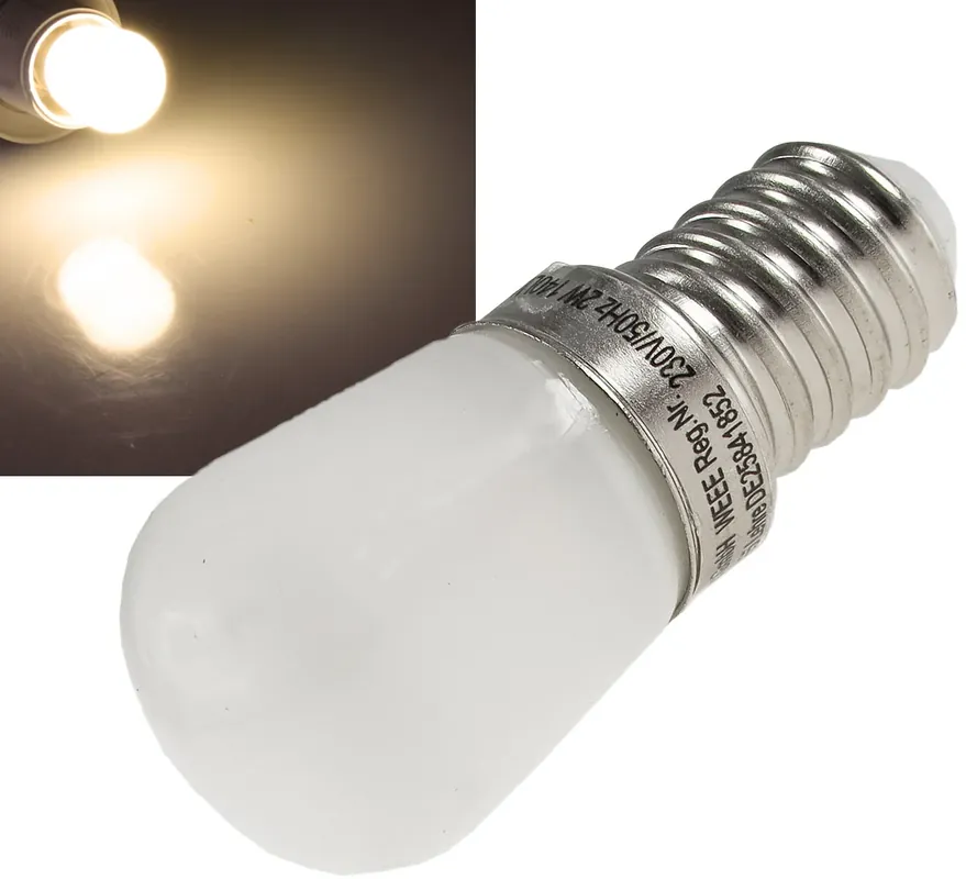 LED Lampe E14 Mini, 23x51mm 4W, 399lm, 3000K,120°, warmweiß Echt