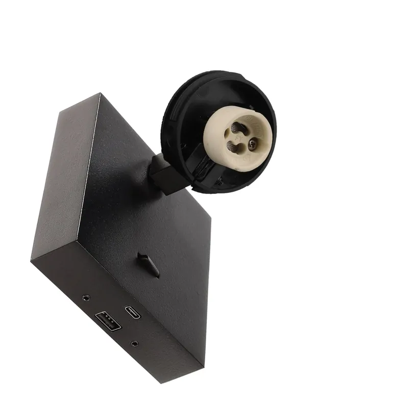 Deko-Light Can Tilt Square USB Base, 1x 7,5 W GU10, Schwarz Heißes Angebot