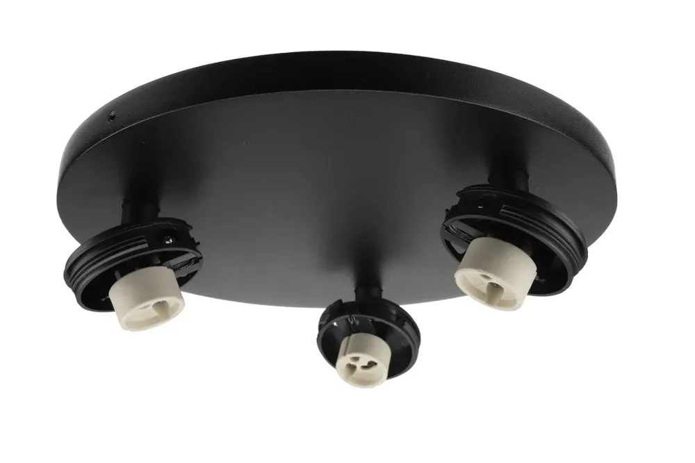 Deko-Light Can Tilt Round Base, 3x 7,5 W GU10, Schwarz Neu Im Sortiment