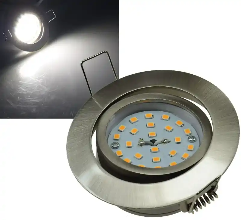 LED-Einbauleuchte "Flat-32" neutralweiß 80x32mm, 5W, 490lm, Edelstahl gebürstet Angebot