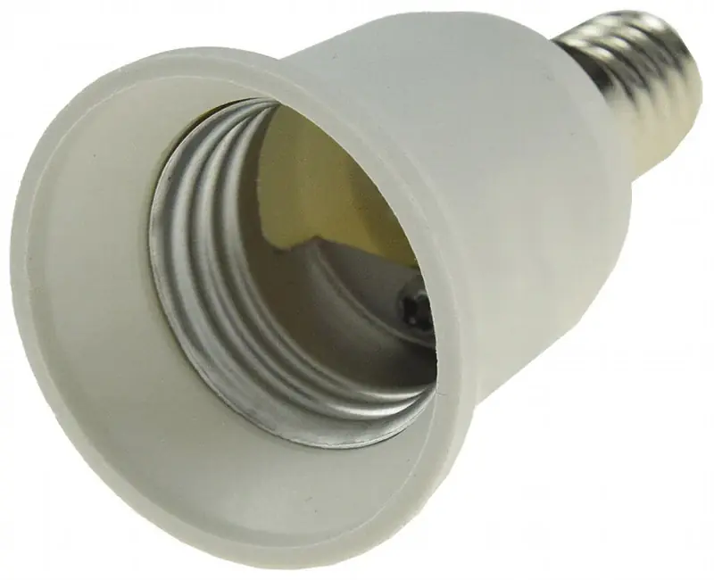 Beliebt Lampensockel-Adapter, Kunststoff E14 auf E27