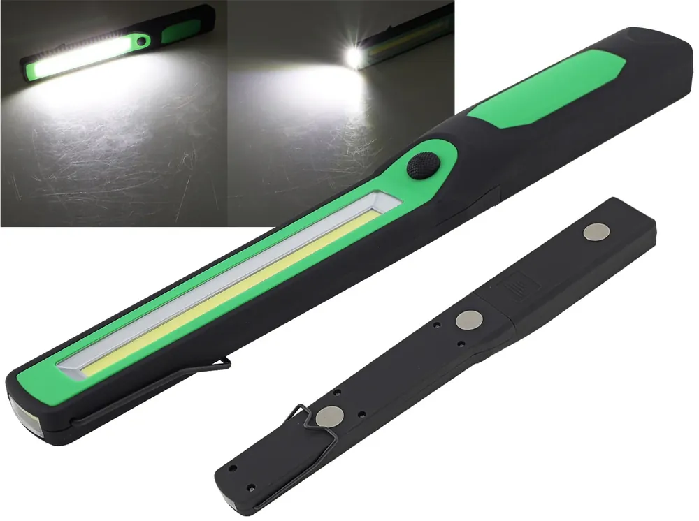 Markenware LED Arbeitsleuchte "CAL-COB 300" 3W, 300Lumen, Haken, Magnetfuß