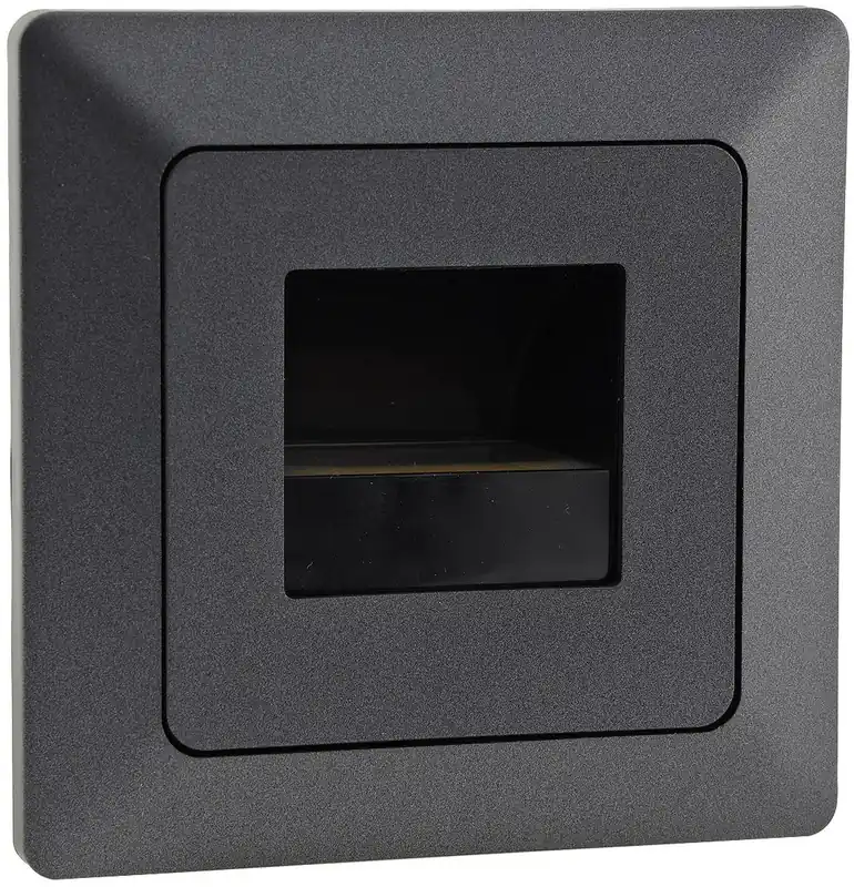 Preisknaller MILOS LED-Einbauleuchte "COB" Anthrazit 80x80mm, 3000k, warmweiß, 110Lumen