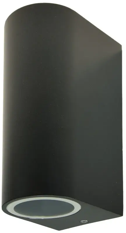 Knallerangebot LED-Wandleuchte "CTW-2" für 2x GU10, IP44, Gehäuse anthrazit