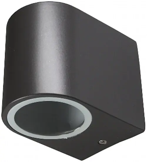 Rabatt LED-Wandleuchte "CTW-1" für 1x GU10, IP44, Gehäuse anthrazit