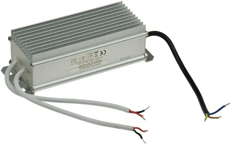 Saisonangebot elektronischer LED-Trafo IP67, 1-60 Watt Ein 170-250V, Aus 12V=, wasserdicht