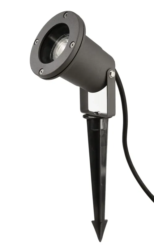 Deko-Light Spiky, 100mm, 1x 35 W GU10, Schwarz Echt