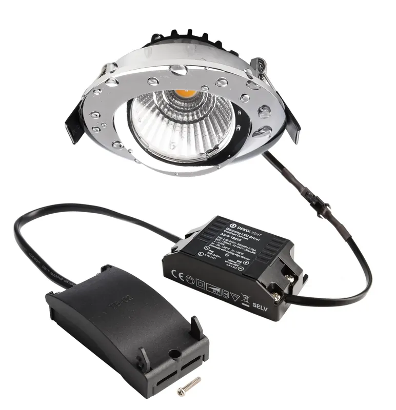 Deko-Light Dione IP44, 8,5 W, DIM, 4000 K, Chrom Neue Kollektion