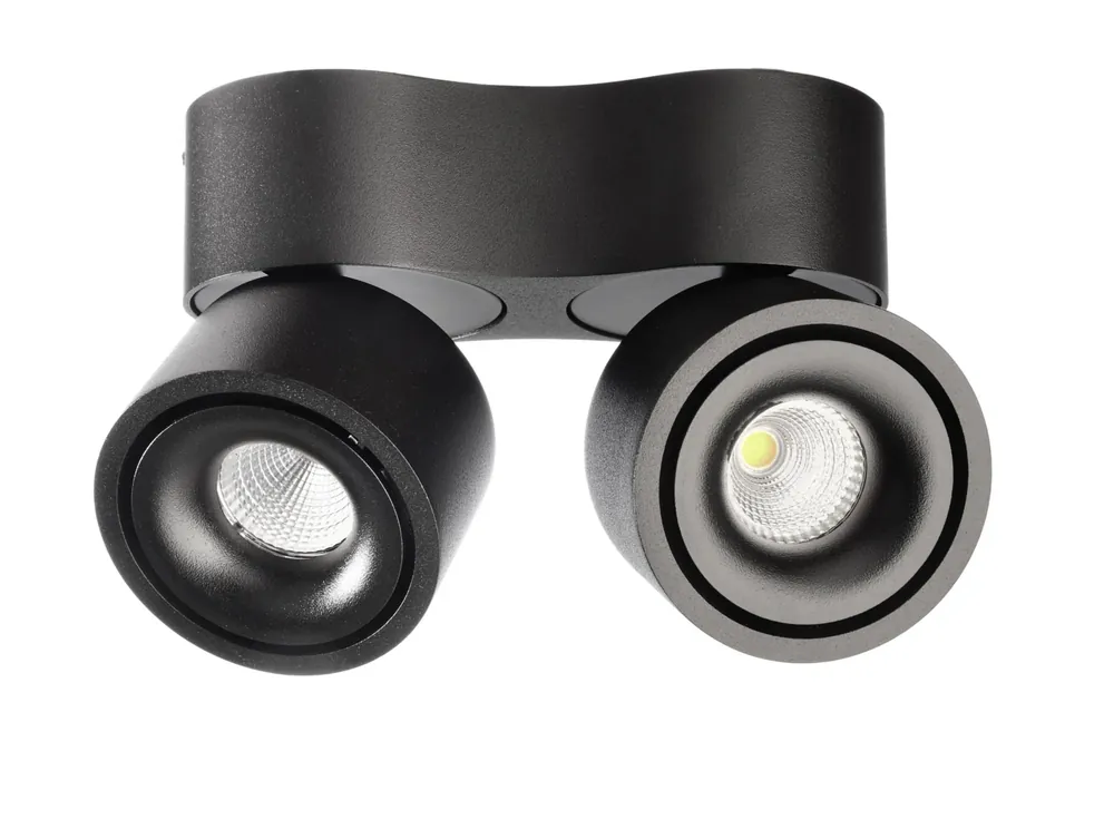 Versand Am Gleichen Tag Deko-Light Uni 2 Mini Double, Tilt, 21 W, DIM, 2700 K, Schwarz