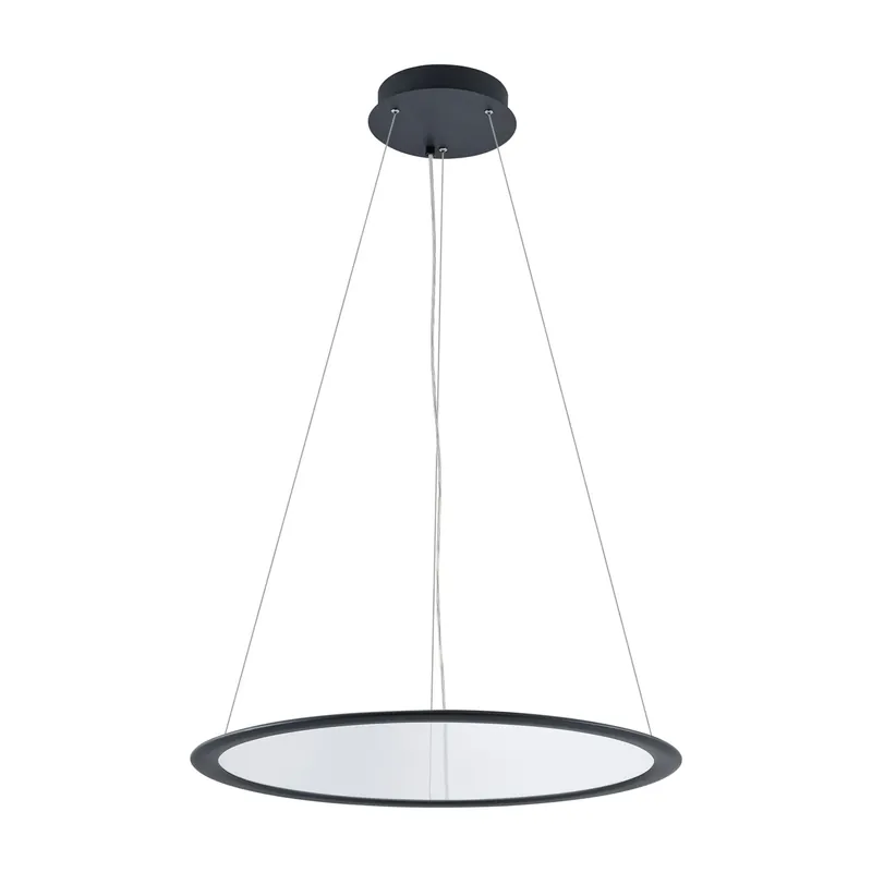 Deko-Light LED Panel, transparent rund, 50 W, DIM, 3000/3500/4000 K, Schwarz Zertifiziert