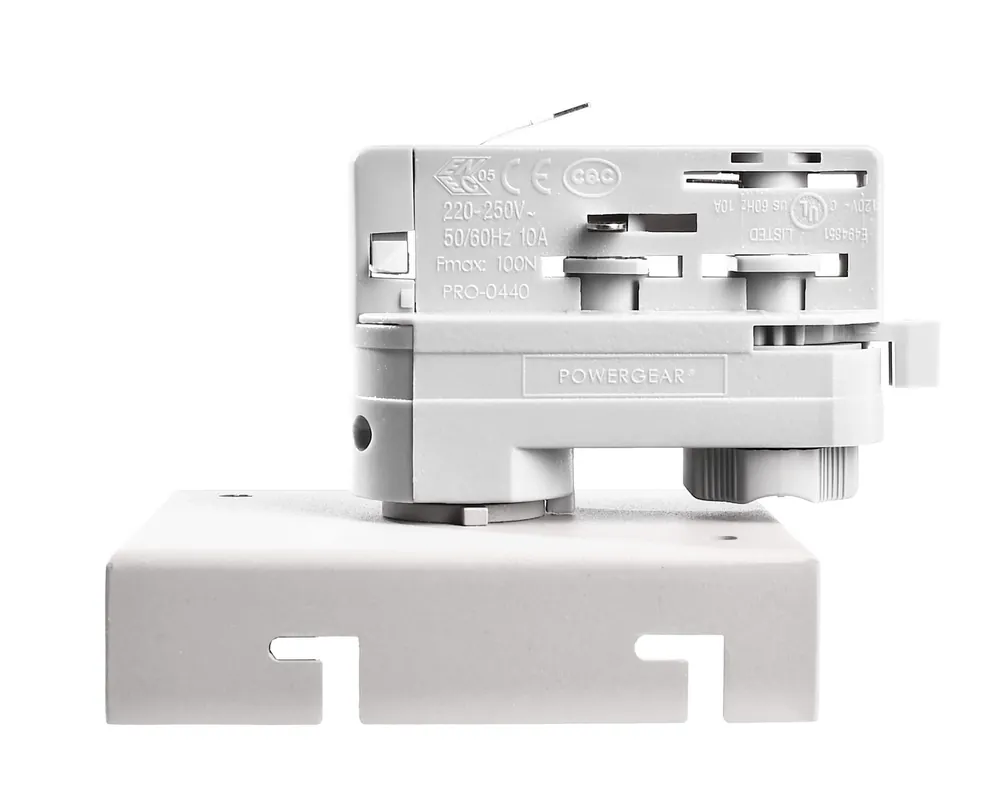 Deko-Light 3-Phasen Adapter für Deckenaufbauleuchte Draconis Verkehrsweiß RAL 9016 Markenware