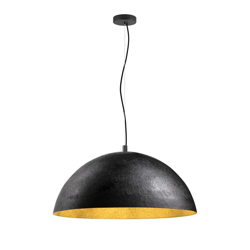 FORCHINI 70, Pendelleuchte, E27, Pendellänge 150 cm, 1x max. 40 W, matt schwarz / matt gold Wochenendangebot