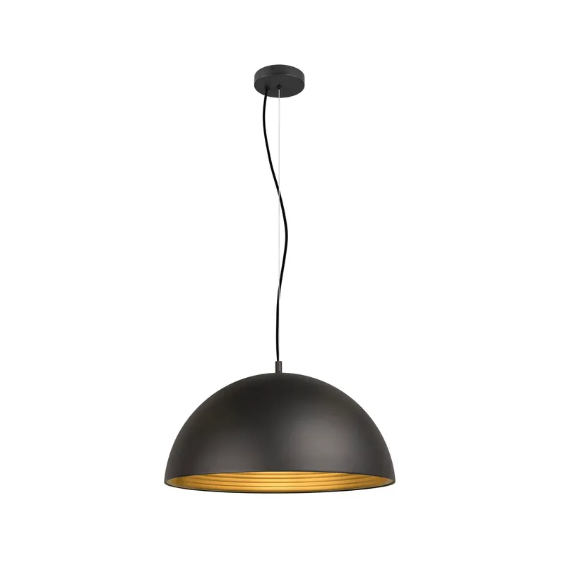 Mega-Angebot FORCHINI M 50, Pendelleuchte, E27, Pendellänge 150 cm, 1x max. 40 W, matt schwarz / matt gold