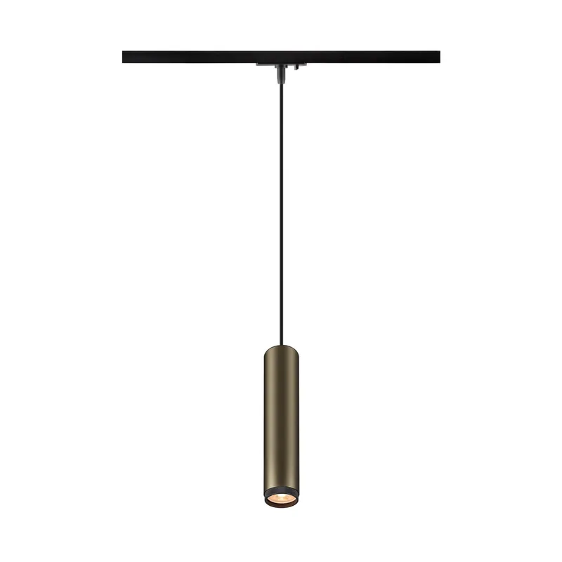 Must-Have GRIP! L, 1~ Pendelleuchte, GU10, Pendellänge 200 cm, 1x max. 6 W, bronze / schwarz