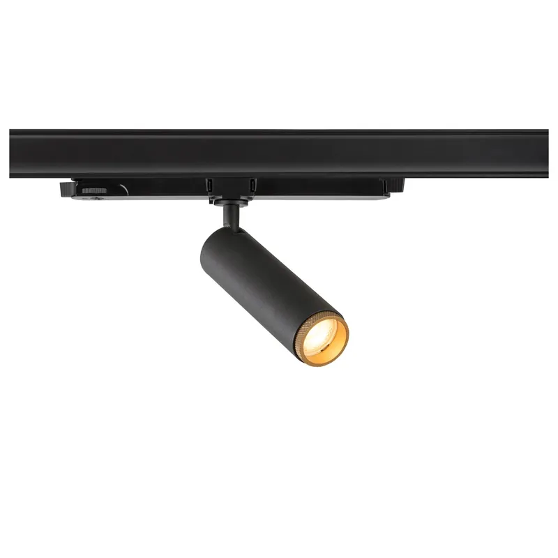 Preisreduziert GRIP! M, 3~ Spot, zylindrisch, 2000-3000 K, 15 W, DALI, Dim-to-Warm, Touch, 42°, schwarz / gold