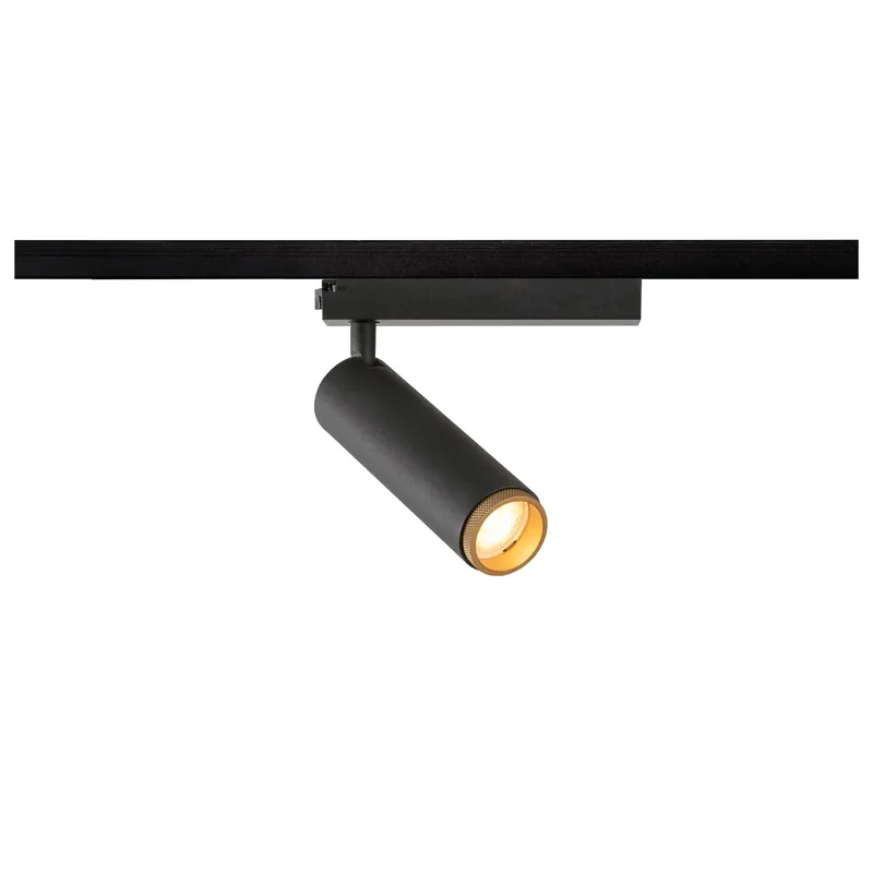 GRIP! M, 1~ Spot, zylindrisch, 3000 K, 20 W, PHASE, 42°, schwarz / gold Nur Heute