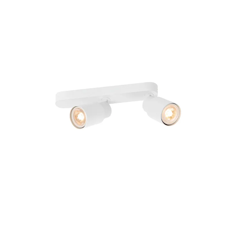 PURI 2.0 Tube, Wand- und Deckenaufbauleuchte, asymmetrisch, 2 x max. 6 W GU10, weiß Knallerangebot